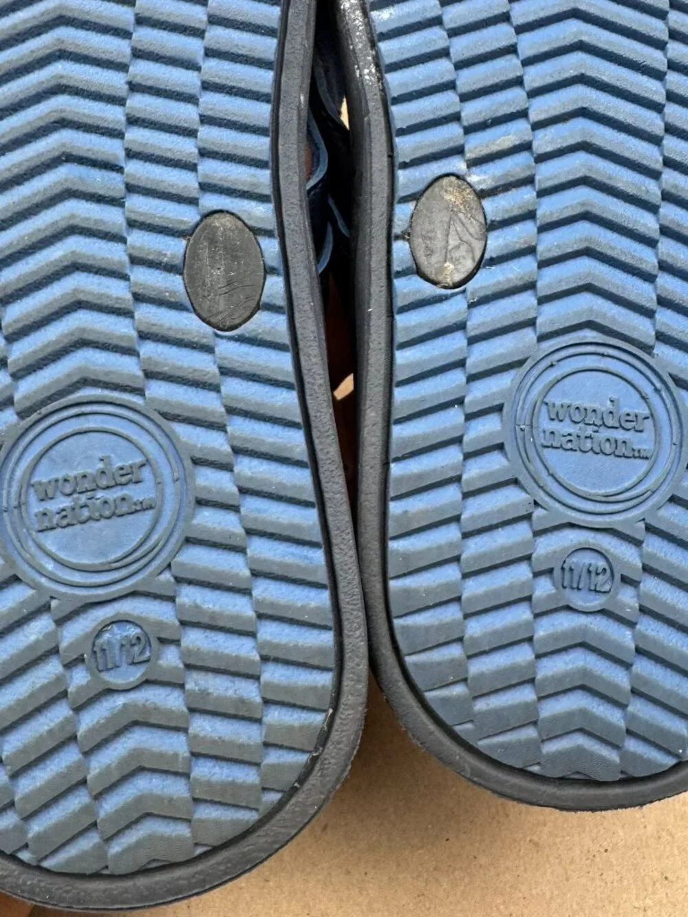 Boys Wonder Nation Flip Flop Blue Size 11/12